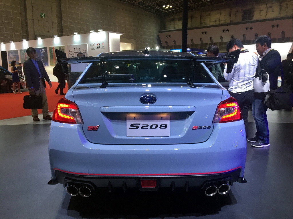 斯巴鲁WRX STI S208首发亮相 最强性能版