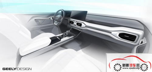 大大大空间SUV 吉利豪越外观设计图曝光
