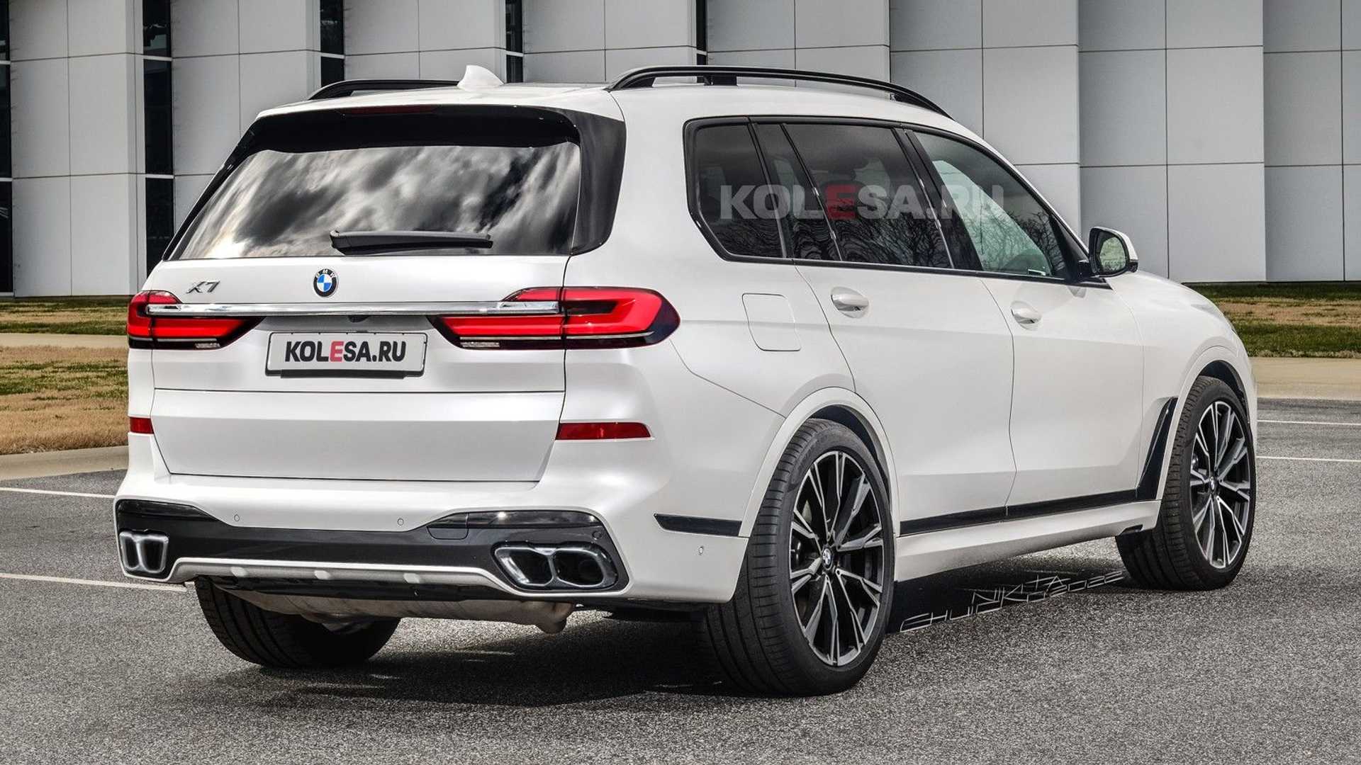 新款BMW X7渲染图 分体式灯组/年内亮相