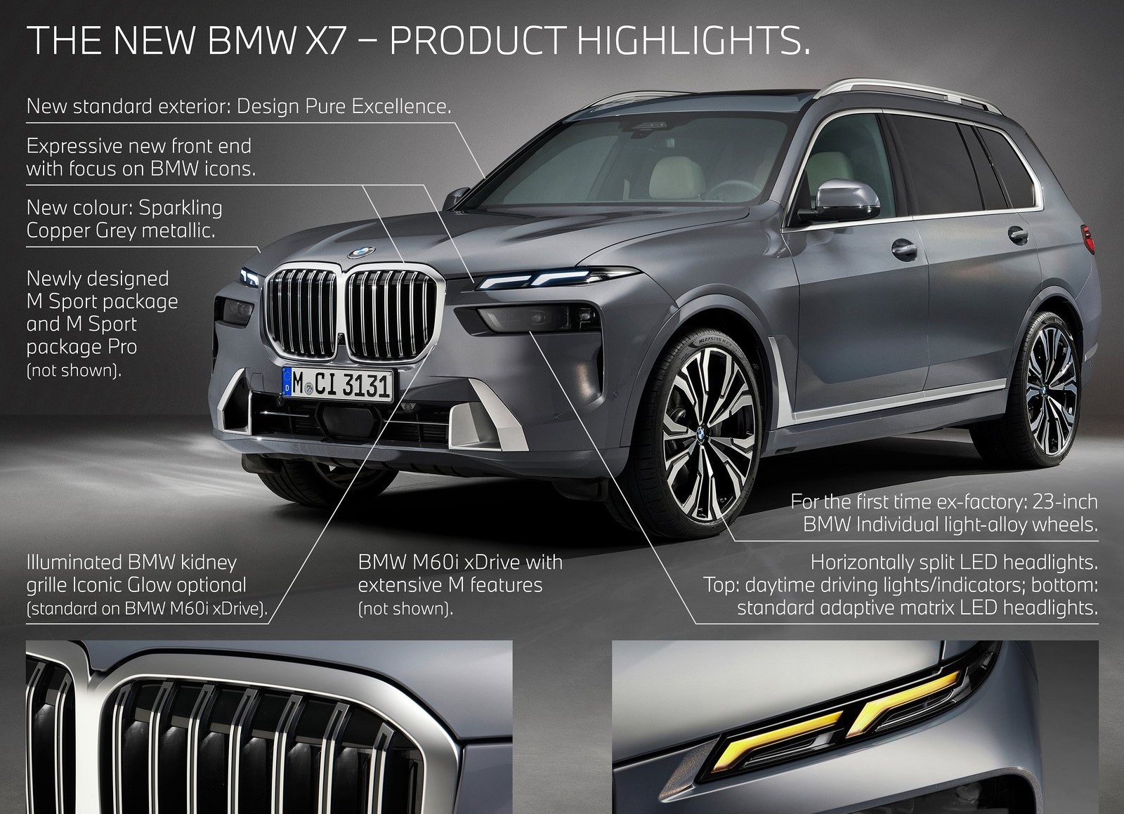 新BMW X7正式发布 外观内饰变化最大