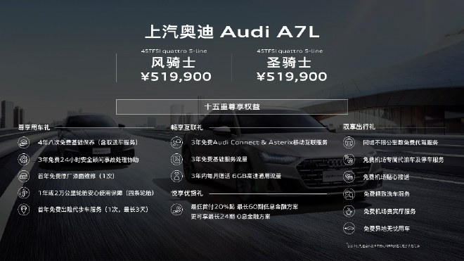 上汽奥迪A7L新增两款车型首发 Q6初步解密