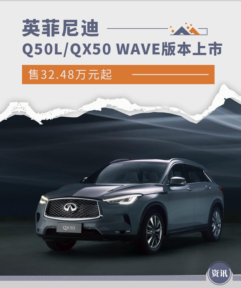 英菲尼迪Q50L/QX50 WAVE版本售32.48万元起上市