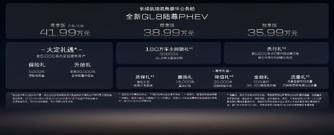 全新别克GL8陆尊PHEV售35.99万元起上市